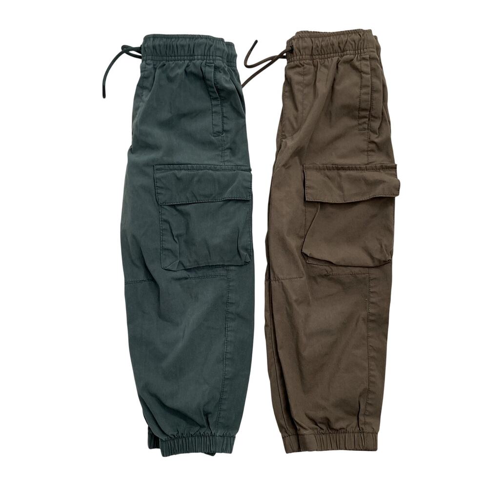 Old Navy Baggy Cargo Jogger Bundle Green Brown XS 4/5